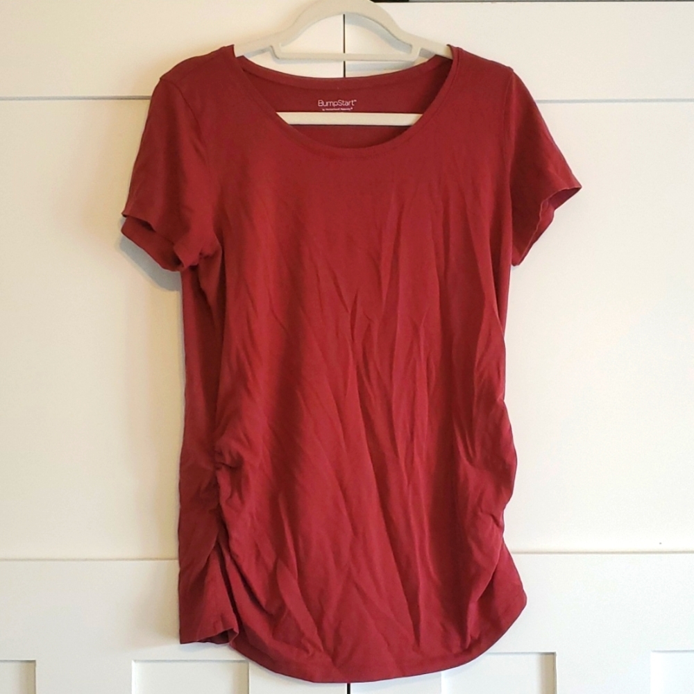 Bumpstart Maroon Maternity Shirt